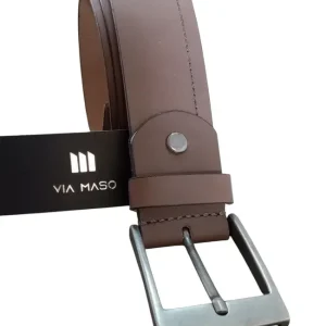Cinto VIA MASO Esporte em Couro Soleta