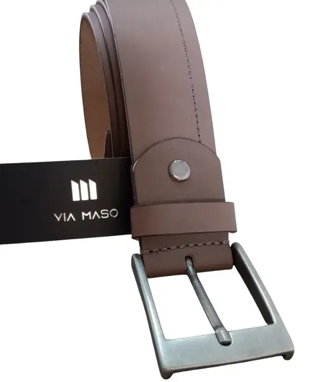 Cinto VIA MASO Esporte em Couro Soleta