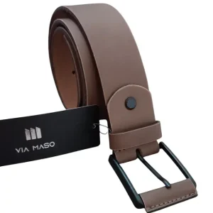 Cinto VIA MASO Esporte em Couro Soleta