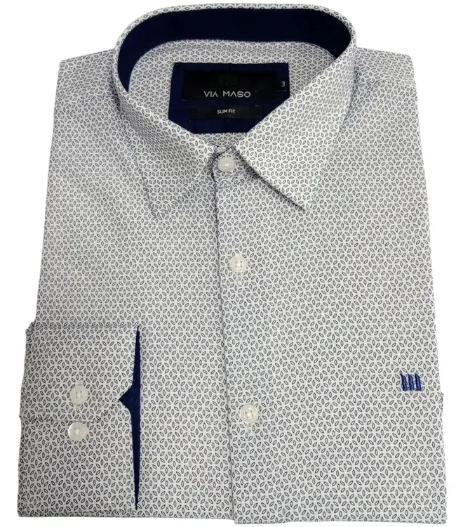 Camisa VIA MASO Slim Fit Button Down - Imagem 10