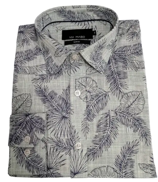 Camisa VIA MASO Slim Fit Button Down - Imagem 5