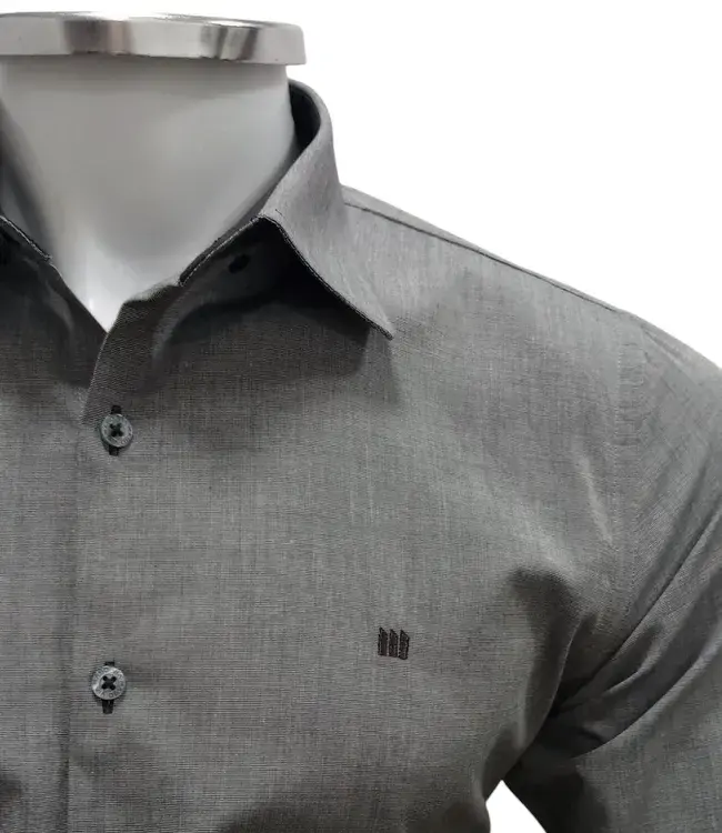 Camisa VIA MASO Slim Fit Button Down 100% Algodão - Imagem 7